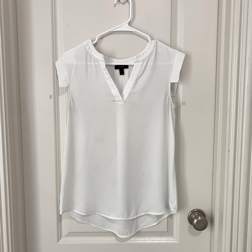 J. Crew White Blouse